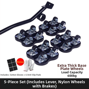 Univerzálne ťažké presúvacie kolieska s brzdou — 40-dielna sada nástrojov na demontáž pre domácnosť, nábytok, postele a skrine