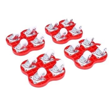 Univerzális nehéz tárgyak mozgatására szolgáló görgők fékkel — 40 darabos szerszámkészlet demontázshoz, háztartási bútorokhoz, ágyakhoz és szekrényekhez