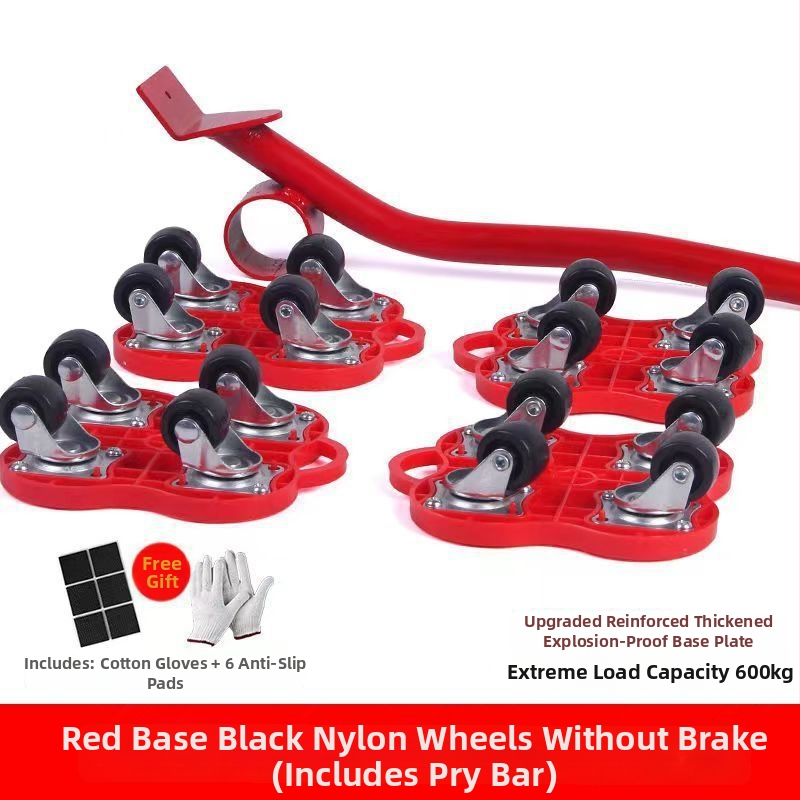 Univerzálne ťažké presúvacie kolieska s brzdou — 40-dielna sada nástrojov na demontáž pre domácnosť, nábytok, postele a skrine