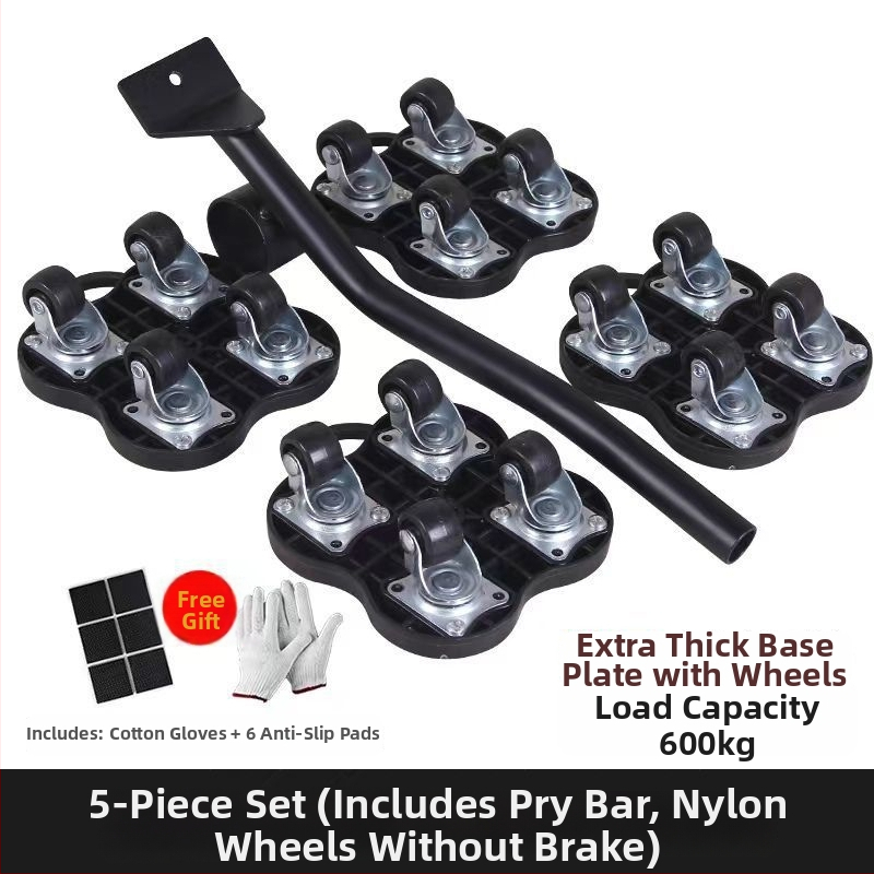 Univerzálne ťažké presúvacie kolieska s brzdou — 40-dielna sada nástrojov na demontáž pre domácnosť, nábytok, postele a skrine