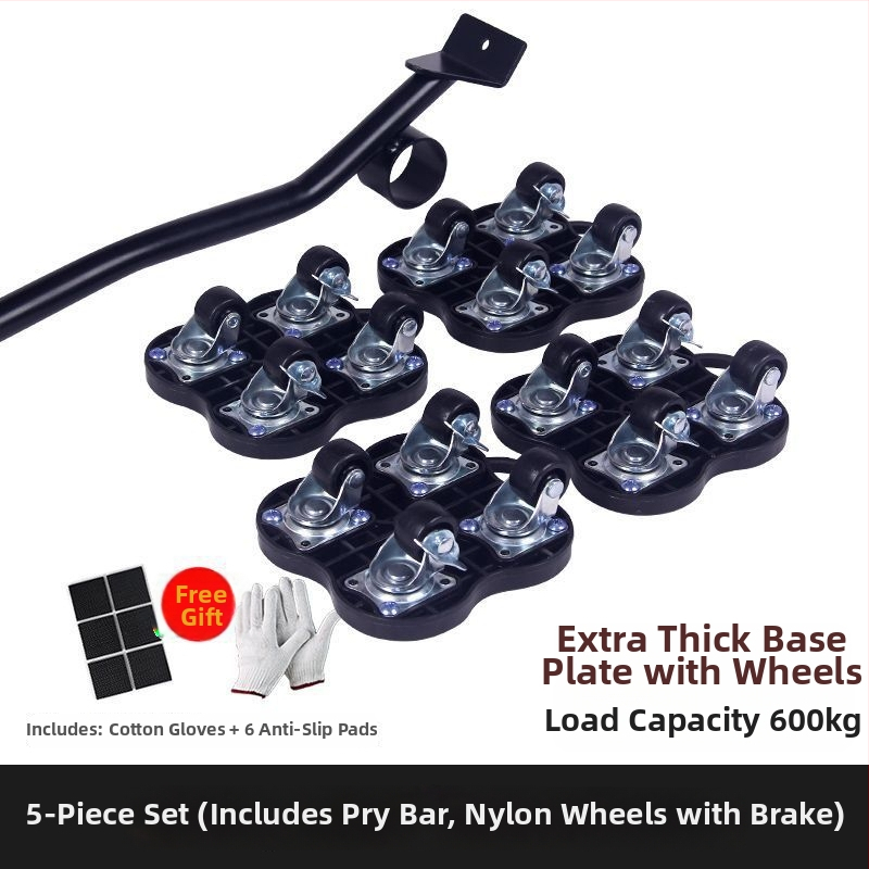 Univerzálne ťažké presúvacie kolieska s brzdou — 40-dielna sada nástrojov na demontáž pre domácnosť, nábytok, postele a skrine