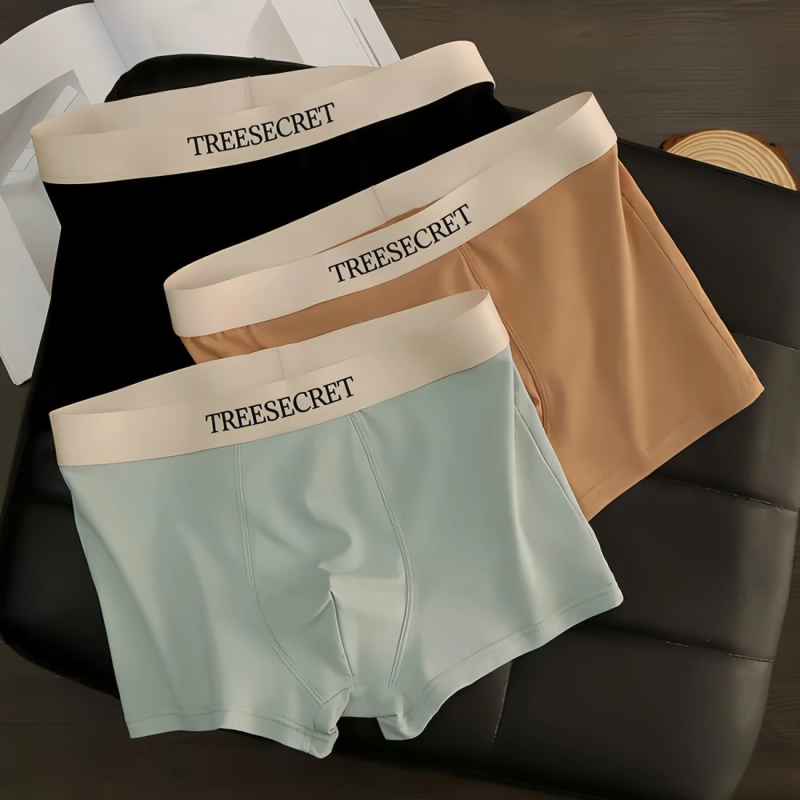 Muške bokserice, prozračan Milk Silk materijal, rib-knit pletenina, srednji struk, 90–95% poliester
