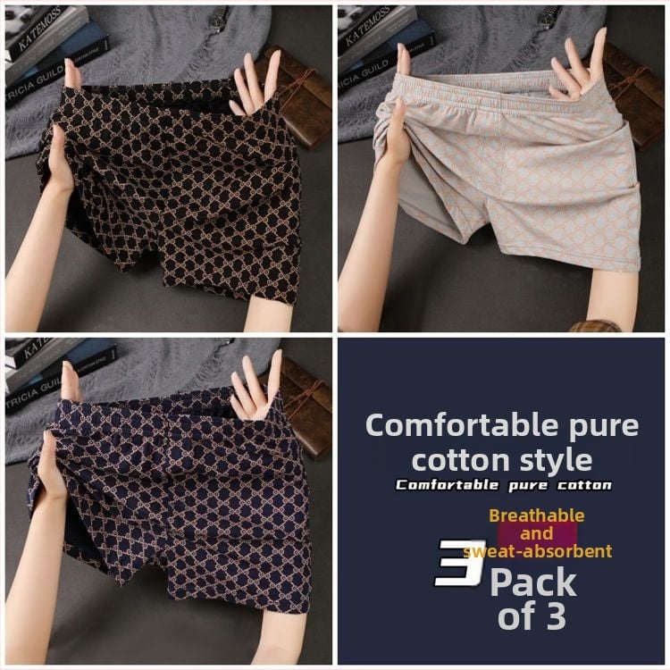 Meeste puuvillased bokserid, hingavad, keskmise kõrgusega vöökoht, 90–95% puuvill, kevadhooajaks