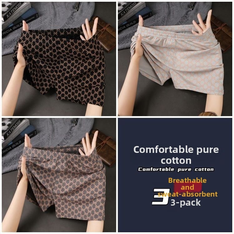 Meeste puuvillased bokserid, hingavad, keskmise kõrgusega vöökoht, 90–95% puuvill, kevadhooajaks