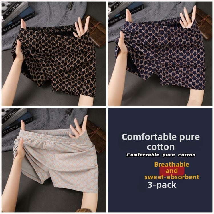 Meeste puuvillased bokserid, hingavad, keskmise kõrgusega vöökoht, 90–95% puuvill, kevadhooajaks