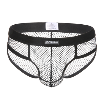 Meeste võrgust bokserid madala vöökoha, hingav kootud materjal, kubemesevooder elastaaniga