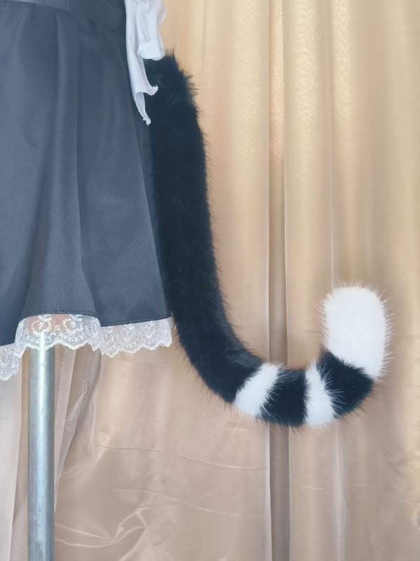 Cosplay опашка лисица и котка – ръчно изработени аксесоари за лоли аниме прислужница костюм, Yihong, налични на склад, за възрастни, Есен 2025