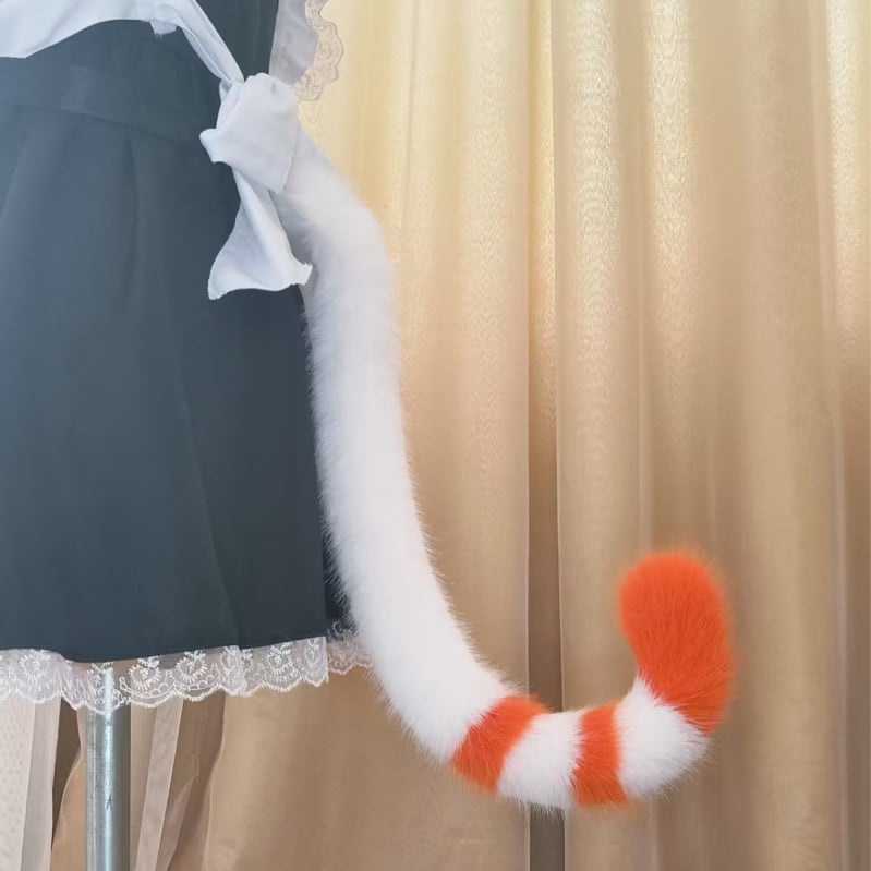 Cosplay опашка лисица и котка – ръчно изработени аксесоари за лоли аниме прислужница костюм, Yihong, налични на склад, за възрастни, Есен 2025