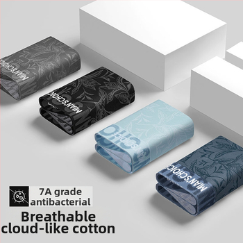 Vyriskos kvėpuojančios nailono boxeriai, vidutinio liemens, kirkšnies įdėklas 91–95% nailono