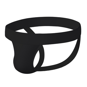 Vyriniai medvilniniai kvėpuojantys tangai su didele U kišene, vidutinio juosmens, megztas audinys