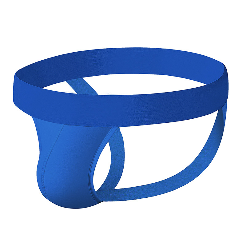 Vyriniai medvilniniai kvėpuojantys tangai su didele U kišene, vidutinio juosmens, megztas audinys