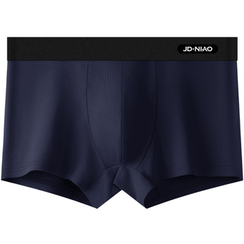 Vyrų medvilniniai bokseriai, kvėpuojantys, megzti, vidutinio liemens, vienos spalvos