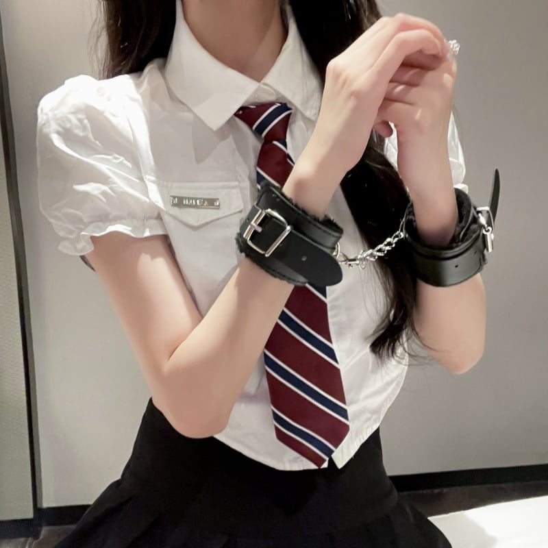 Дантелена маска за очи, непрозрачни белезници, удебелен комплект гривни за двойка – реквизит