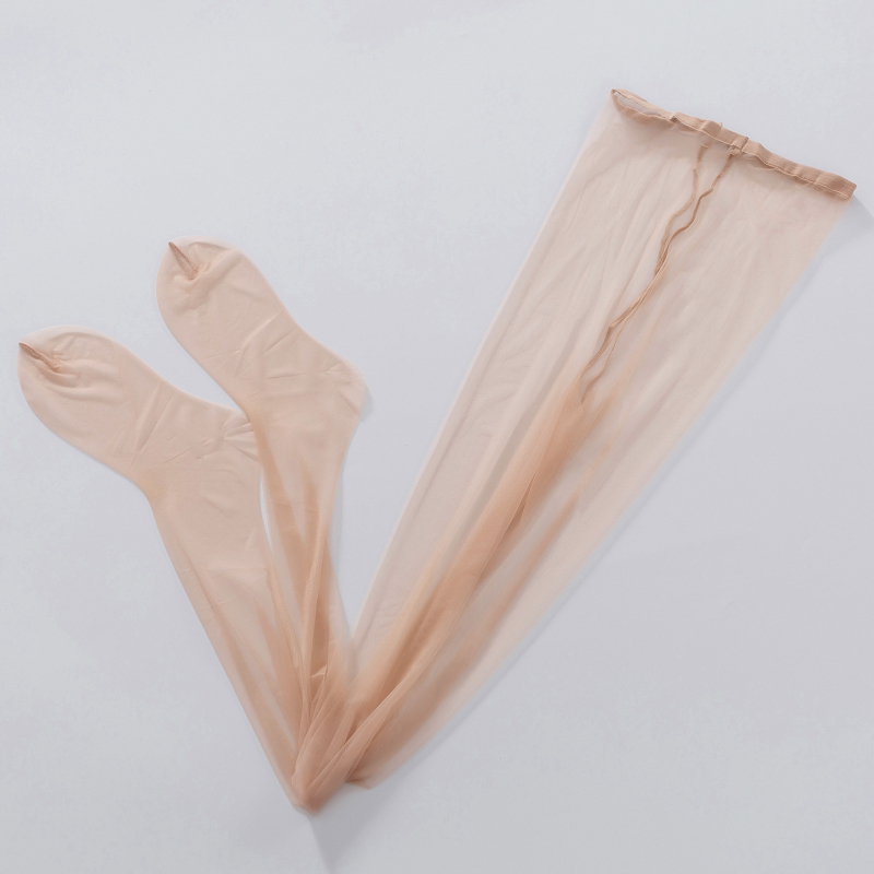 Crotchless Stockings Ultra-thin One-Line Crotch Nylon (Cored Yarn) Invisible Seamless pentru femei