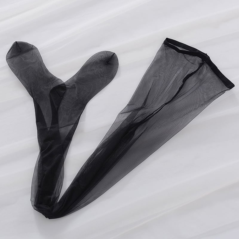 Crotchless Stockings Ultra-thin One-Line Crotch Nylon (Cored Yarn) Invisible Seamless pentru femei