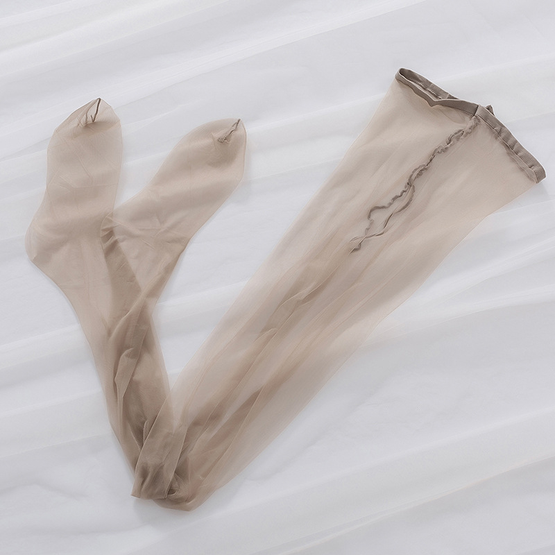Crotchless Stockings Ultra-thin One-Line Crotch Nylon (Cored Yarn) Invisible Seamless pentru femei