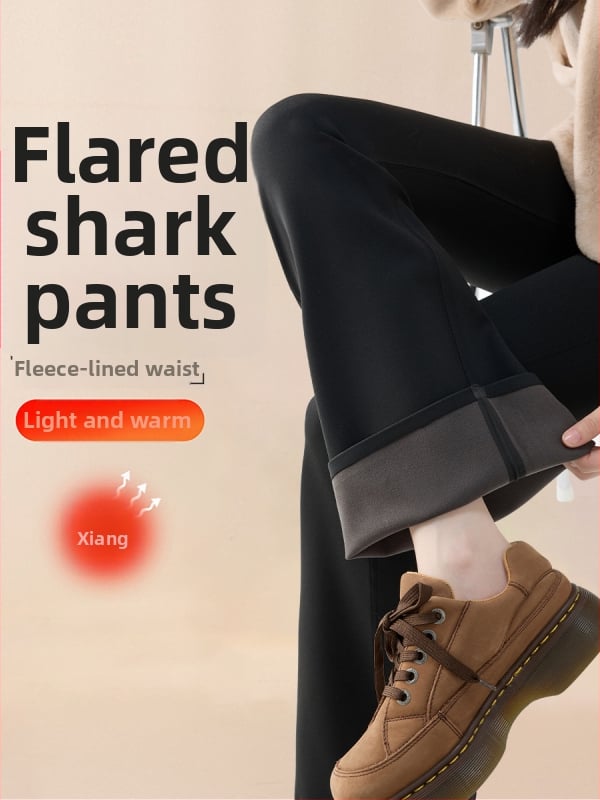 Sieviešu bikses ar polārai odere, ar nedaudz izstieptu siluetu, neilona–spandex maisījums (70-80% neilona, <30% spandex), bieza un silta, 3D raksts