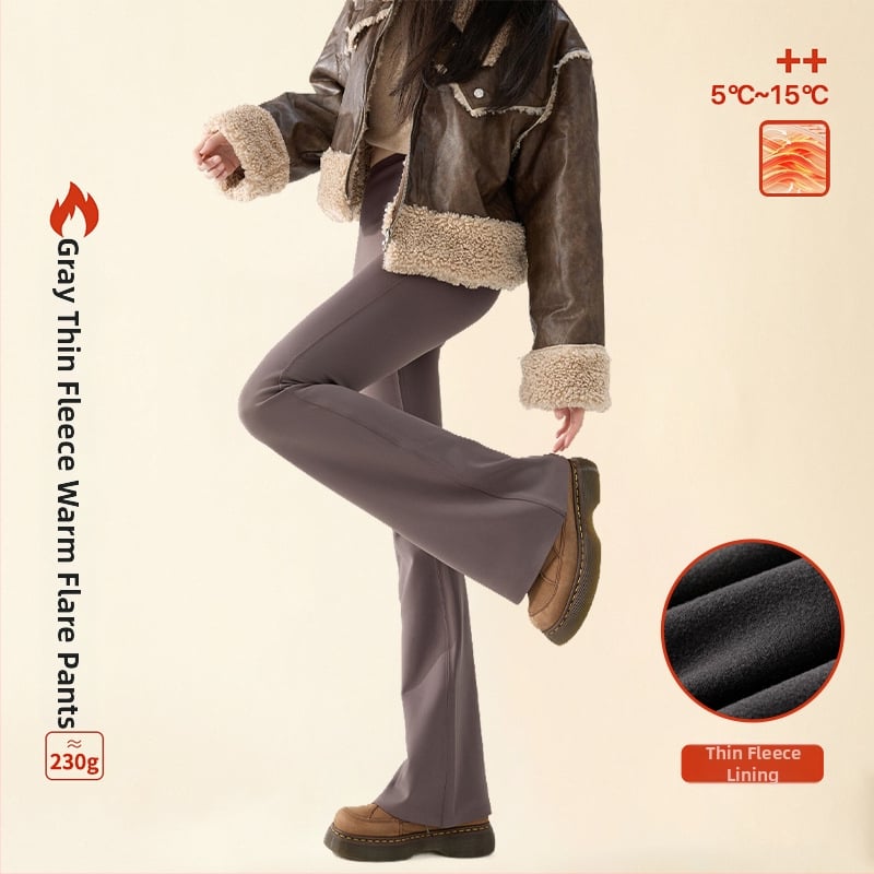 Sieviešu bikses ar polārai odere, ar nedaudz izstieptu siluetu, neilona–spandex maisījums (70-80% neilona, <30% spandex), bieza un silta, 3D raksts