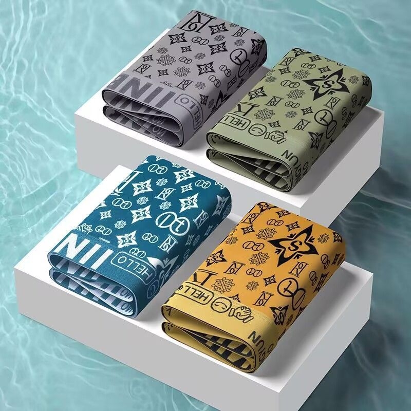 Vyrų boxer šortai, antibakteriniai ir kvėpuojantys, 90–95% poliesteris, aukštas liemuo, tinkami visoms sezonoms