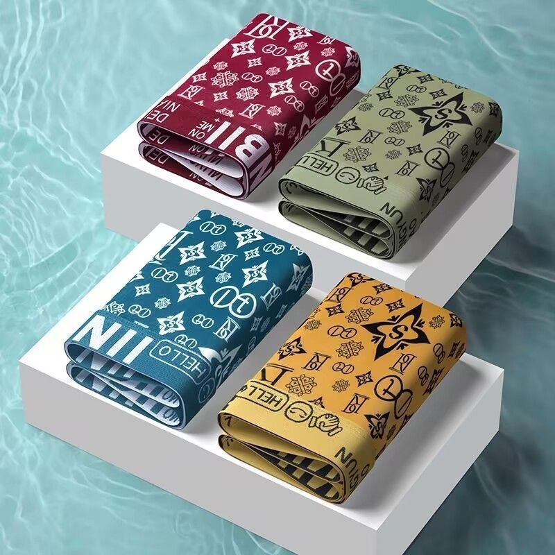 Vyrų boxer šortai, antibakteriniai ir kvėpuojantys, 90–95% poliesteris, aukštas liemuo, tinkami visoms sezonoms