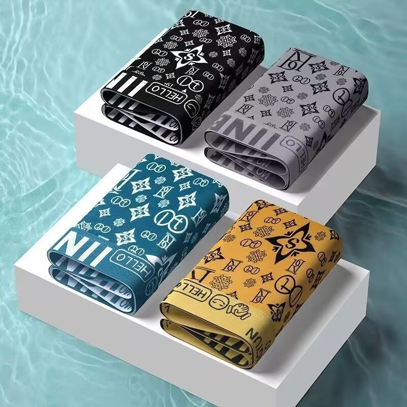 Vyrų boxer šortai, antibakteriniai ir kvėpuojantys, 90–95% poliesteris, aukštas liemuo, tinkami visoms sezonoms