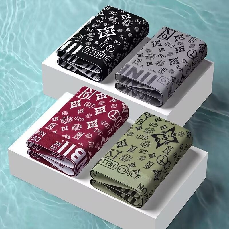 Vyrų boxer šortai, antibakteriniai ir kvėpuojantys, 90–95% poliesteris, aukštas liemuo, tinkami visoms sezonoms