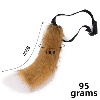 Cosplay реалистична лисица опашка, гъвкава и регулируема, аксесоар за костюм, за възрастни, есен 2024