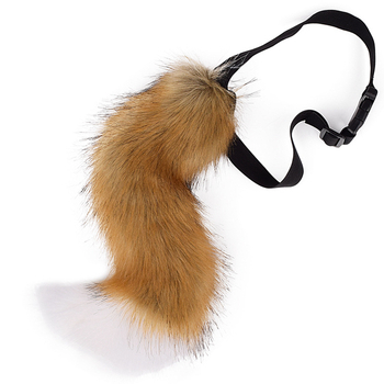 Cosplay реалистична лисица опашка, гъвкава и регулируема, аксесоар за костюм, за възрастни, есен 2024