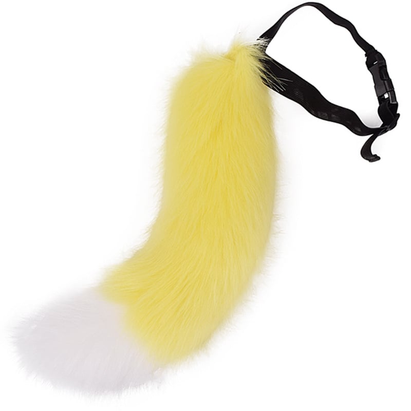 Cosplay реалистична лисица опашка, гъвкава и регулируема, аксесоар за костюм, за възрастни, есен 2024