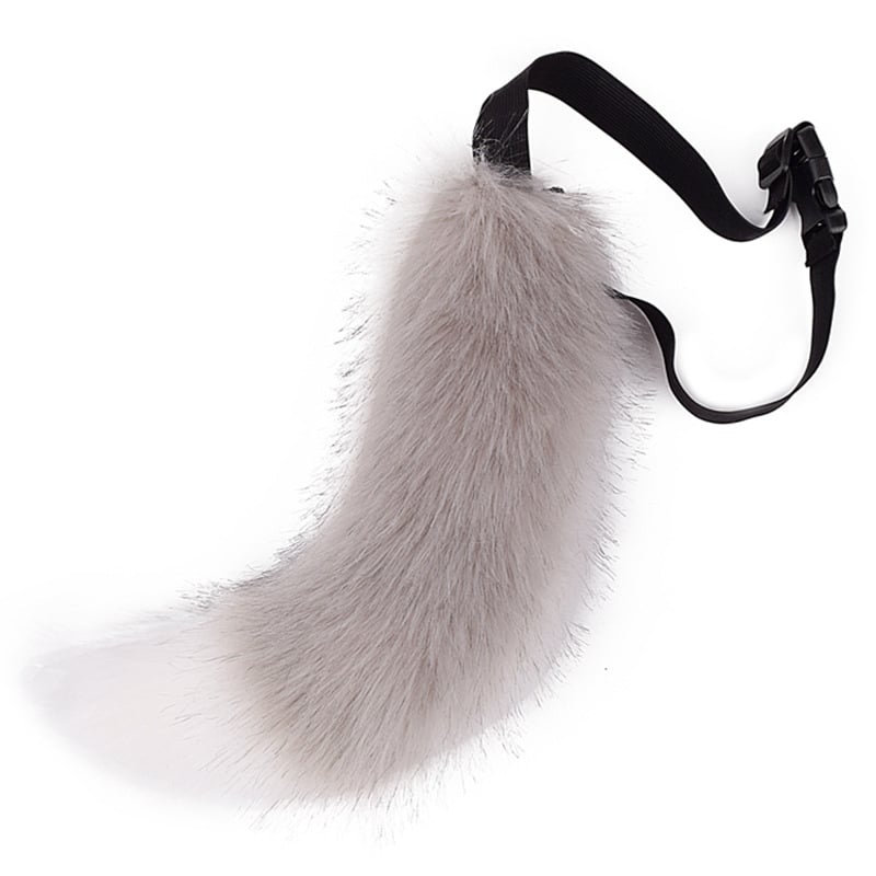 Cosplay реалистична лисица опашка, гъвкава и регулируема, аксесоар за костюм, за възрастни, есен 2024