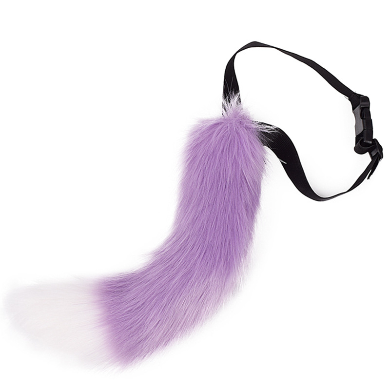 Cosplay реалистична лисица опашка, гъвкава и регулируема, аксесоар за костюм, за възрастни, есен 2024