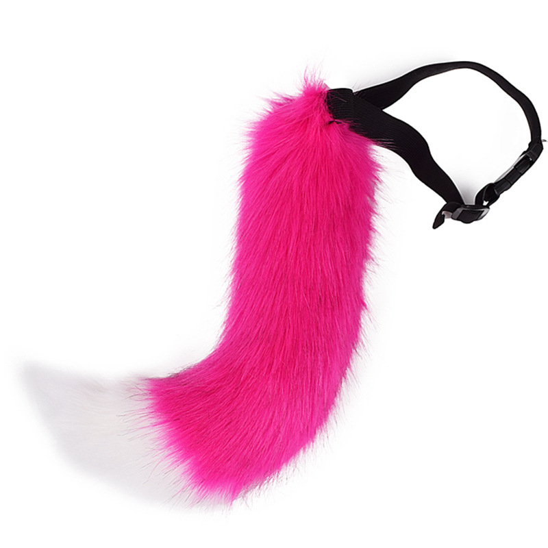 Cosplay реалистична лисица опашка, гъвкава и регулируема, аксесоар за костюм, за възрастни, есен 2024