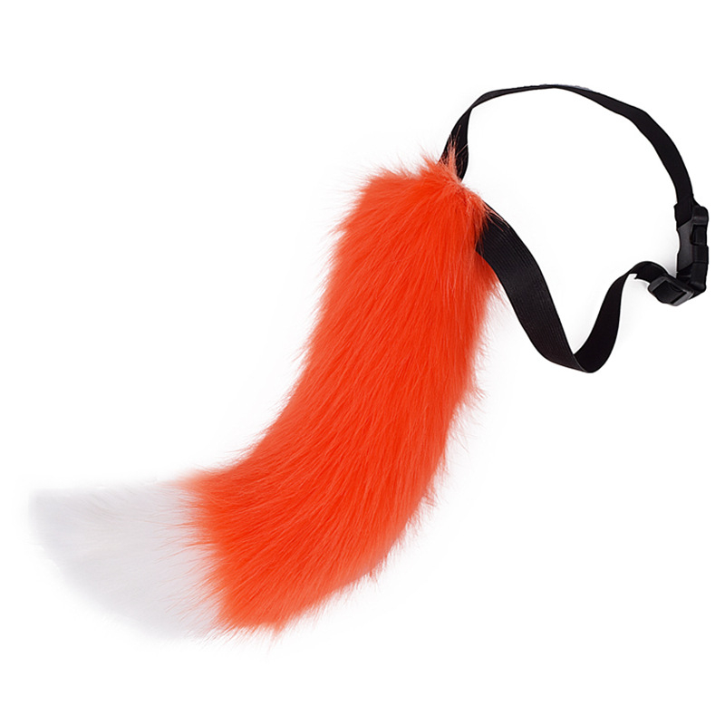 Cosplay реалистична лисица опашка, гъвкава и регулируема, аксесоар за костюм, за възрастни, есен 2024