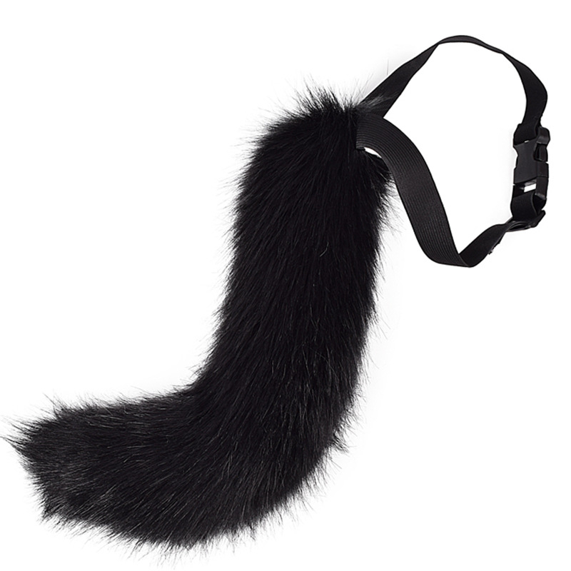 Cosplay реалистична лисица опашка, гъвкава и регулируема, аксесоар за костюм, за възрастни, есен 2024