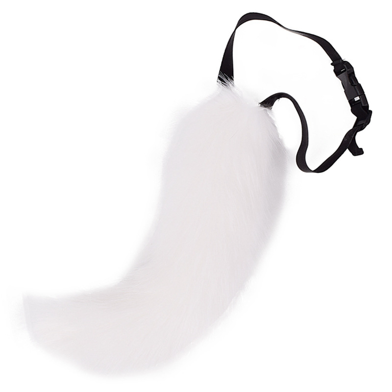 Cosplay реалистична лисица опашка, гъвкава и регулируема, аксесоар за костюм, за възрастни, есен 2024