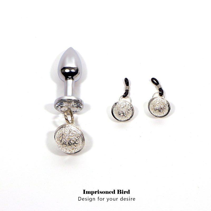 Еластична щипка с гумено пръстенче, регулируема еластичност, лесна за носене — дворцов камбанен дизайн