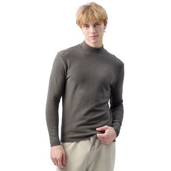 Vyrų pagrindinio sluoksnio marškinėliai su mock-neck, antibakteriniai, termiški, ekstra stora 301–350 g/m², Derong akrilas