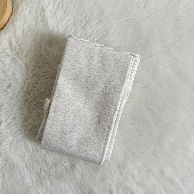 Γυναικείο βαμβακερό καλσόν με επένδυση φλίς, σμιλεύουσα εφαρμογή, μονόχρωμο σχέδιο, μεσαίας πυκνότητας, χειμερινή χρήση