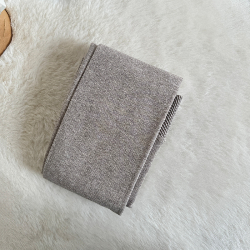 Γυναικείο βαμβακερό καλσόν με επένδυση φλίς, σμιλεύουσα εφαρμογή, μονόχρωμο σχέδιο, μεσαίας πυκνότητας, χειμερινή χρήση