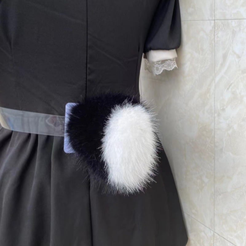 Cosplay плюшена опашка за зайче - с гласово управление и електрическа работа за сценични изпълнения (За деца, пролет 2025)