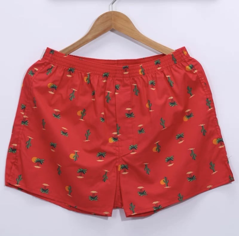 Vyriniai medvilniniai bokseriai, kvėpuojantys, vidutinio liemens, austas audinys, 100% medvilnė