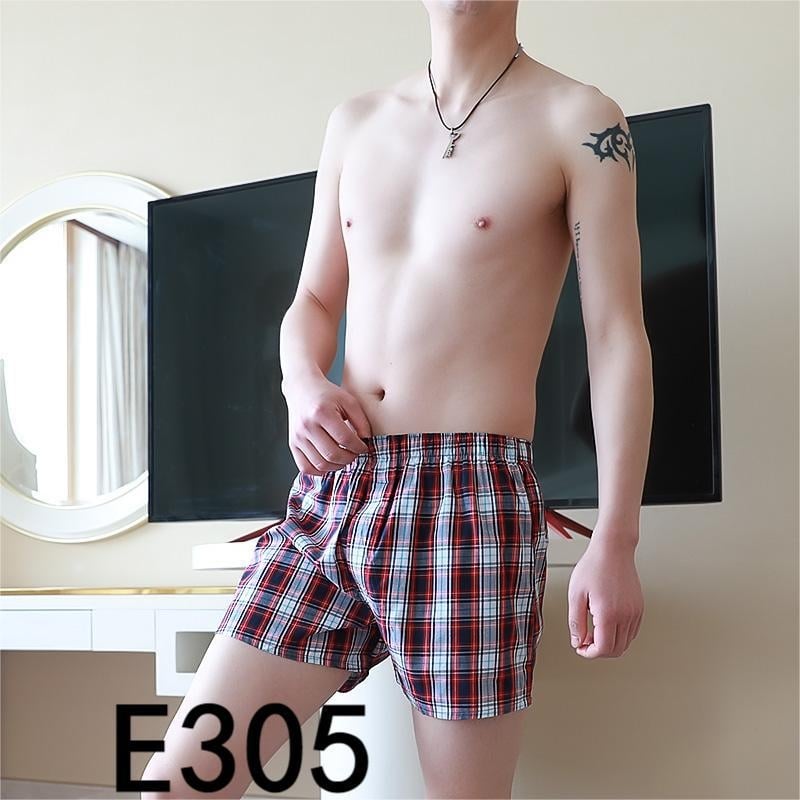 Vyriniai medvilniniai bokseriai, kvėpuojantys, vidutinio liemens, austas audinys, 100% medvilnė