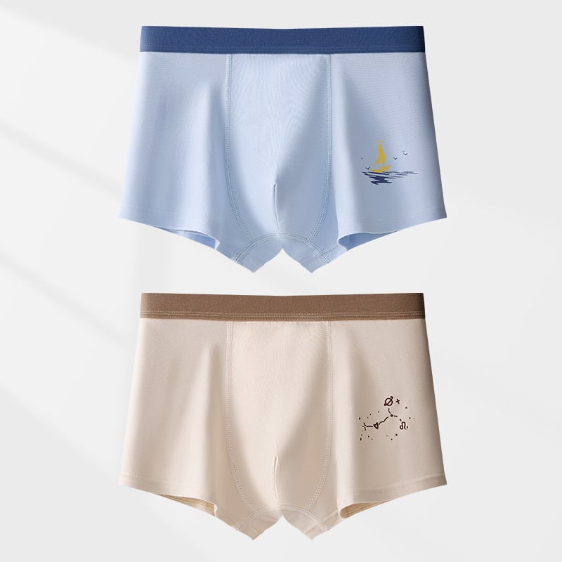 Berniukų medvilninės apatinės kelnaitės, Klasė A, 95–100% medvilnė, be siūlių konstrukcija, nuo 8 metų