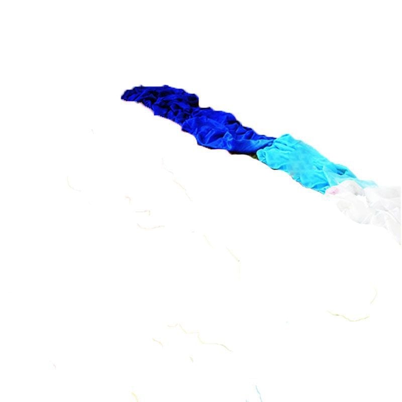 Дълга течаща танцова лента за въздушен танц, с пръчка — удължена версия, вдъхновена от Дунхуан, за моден подиум