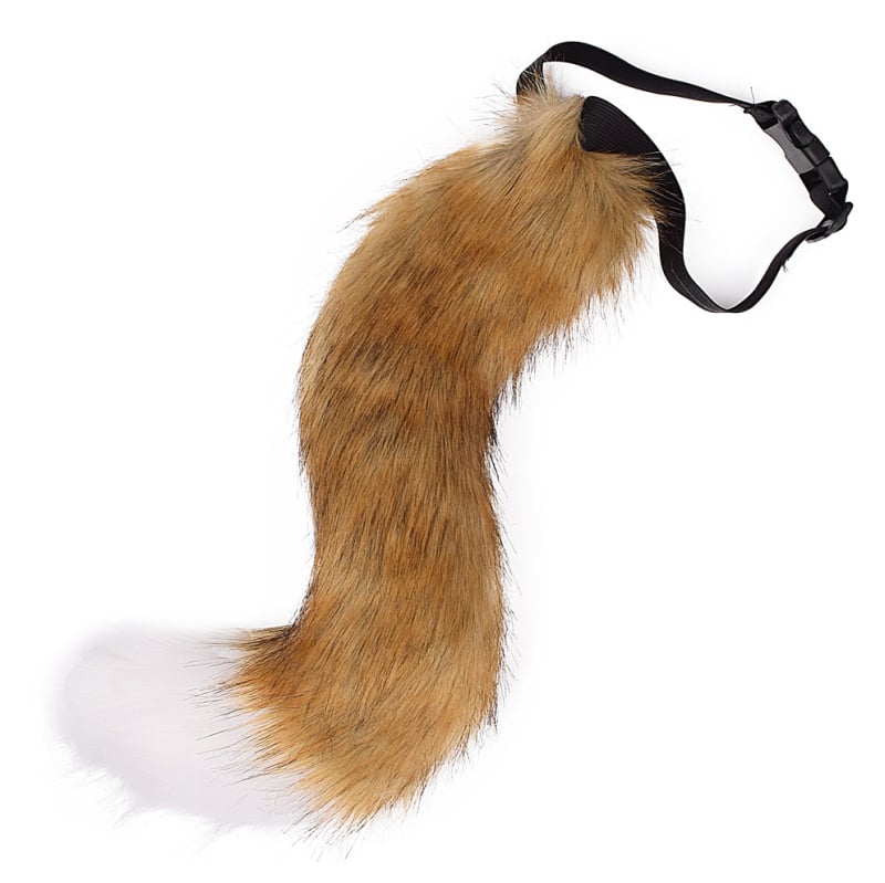 Cosplay аксесоар: котешка опашка и лисича опашка, пухкав колан за Хелоуин - ръчна изработка (Марка: Other; За възрастни; Пускане: Лято 2024)