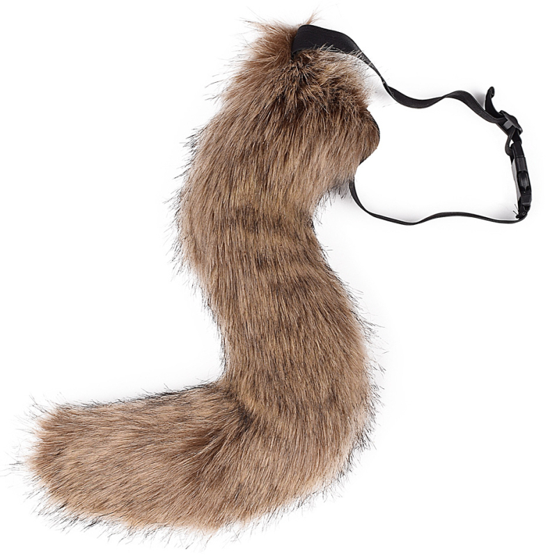Cosplay аксесоар: котешка опашка и лисича опашка, пухкав колан за Хелоуин - ръчна изработка (Марка: Other; За възрастни; Пускане: Лято 2024)
