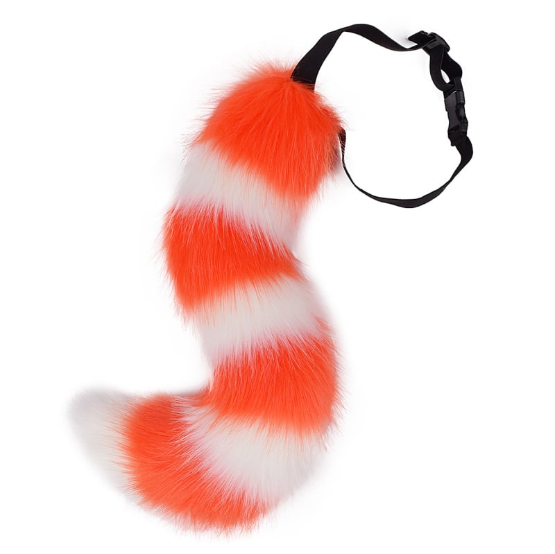 Cosplay аксесоар: котешка опашка и лисича опашка, пухкав колан за Хелоуин - ръчна изработка (Марка: Other; За възрастни; Пускане: Лято 2024)