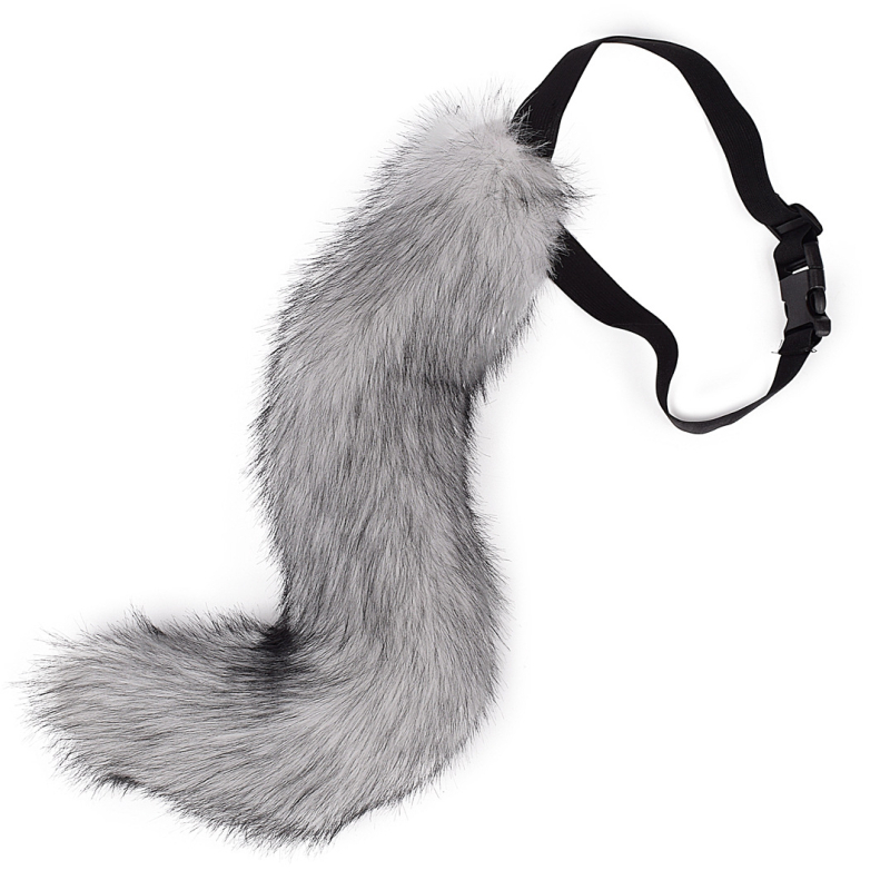 Cosplay аксесоар: котешка опашка и лисича опашка, пухкав колан за Хелоуин - ръчна изработка (Марка: Other; За възрастни; Пускане: Лято 2024)