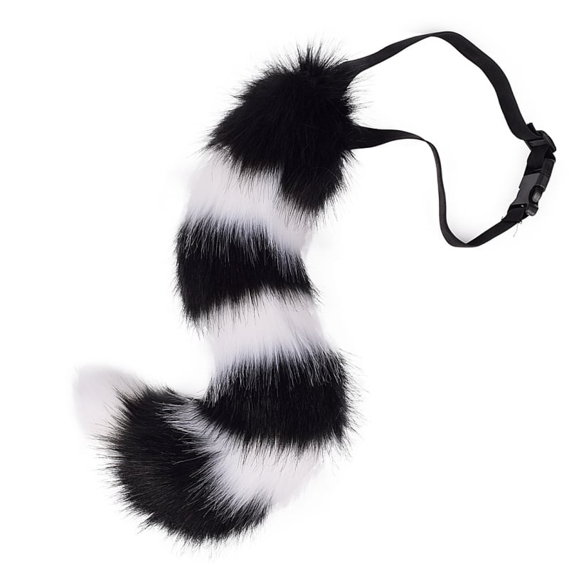 Cosplay аксесоар: котешка опашка и лисича опашка, пухкав колан за Хелоуин - ръчна изработка (Марка: Other; За възрастни; Пускане: Лято 2024)