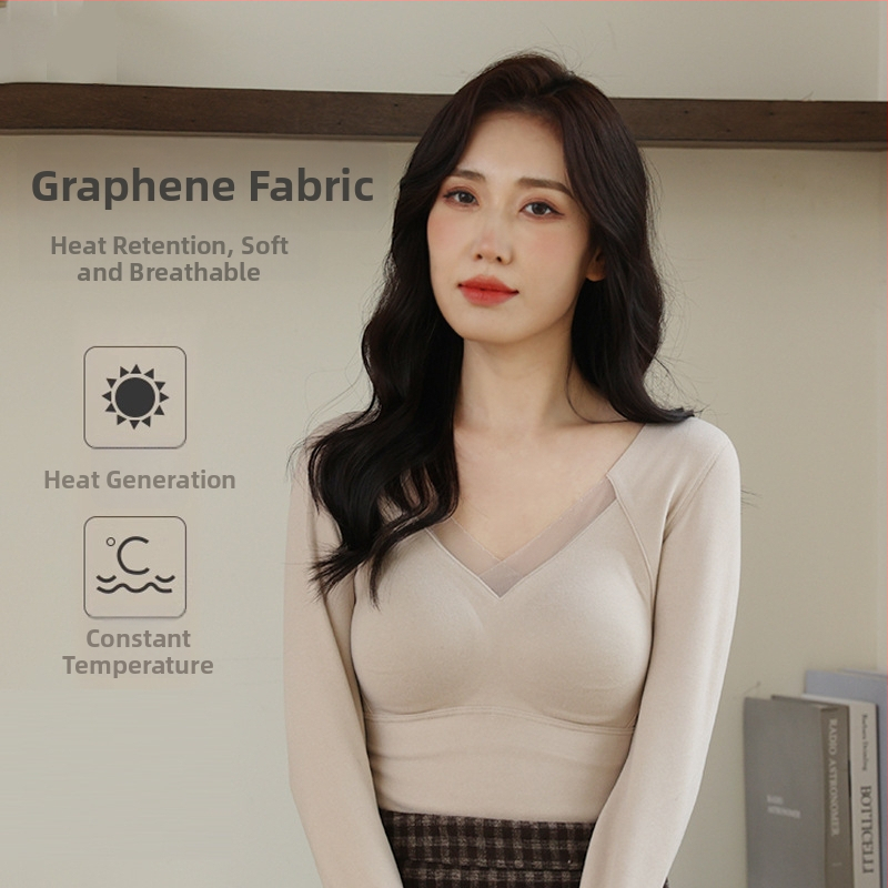 Kamisola bezšvová, jednovrstvový top s výplňou na prsiach, V-krk, hustá tkanina (251–300 g/m2)